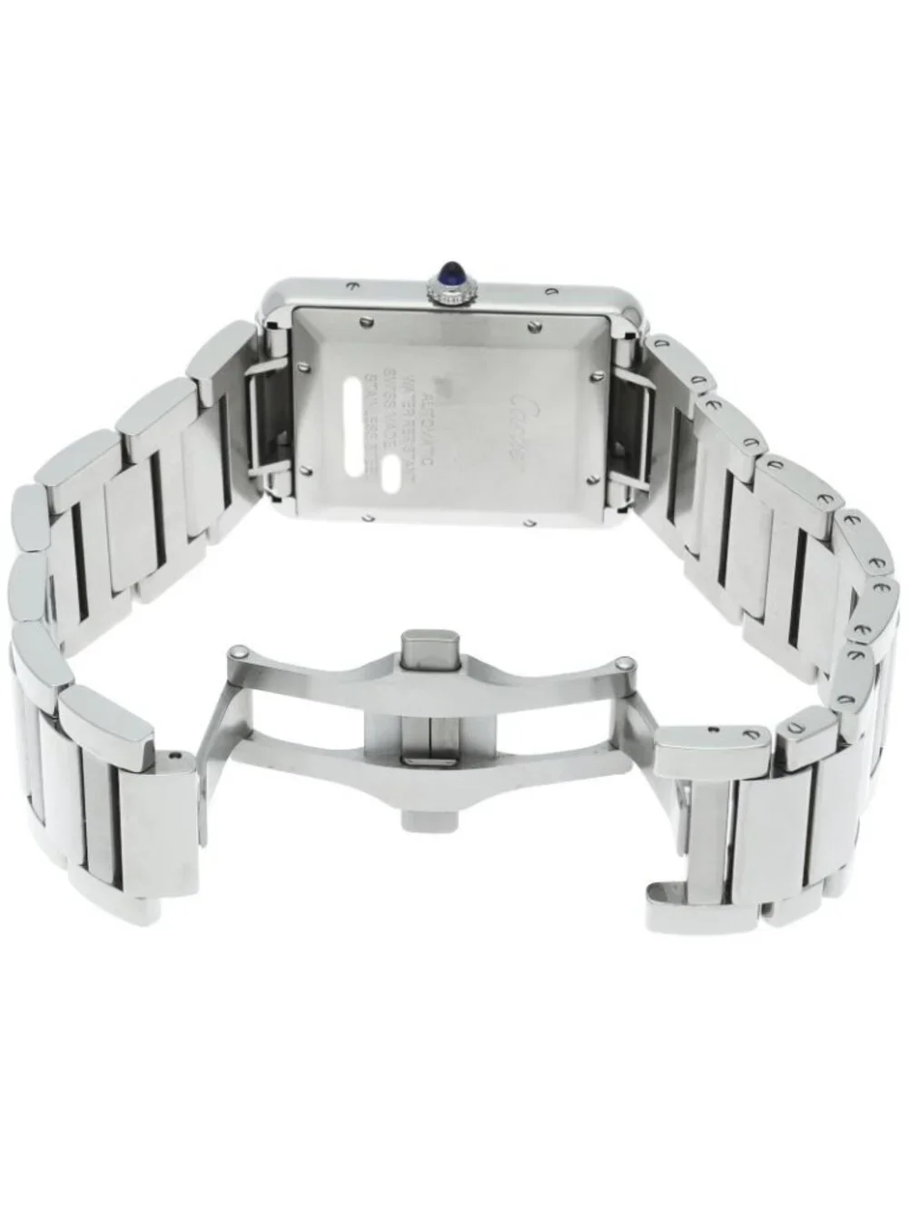 Cartier Tank Must XL Watch Auto SS Silver Polished